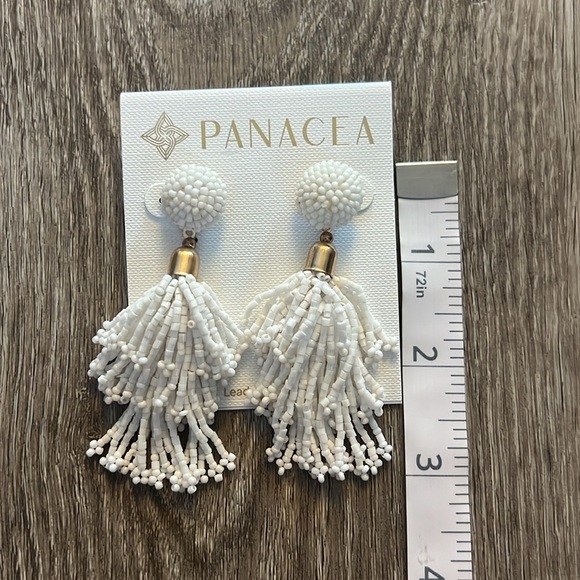 Panacea Beaded Tassel Earrings - Picture 3 of 4